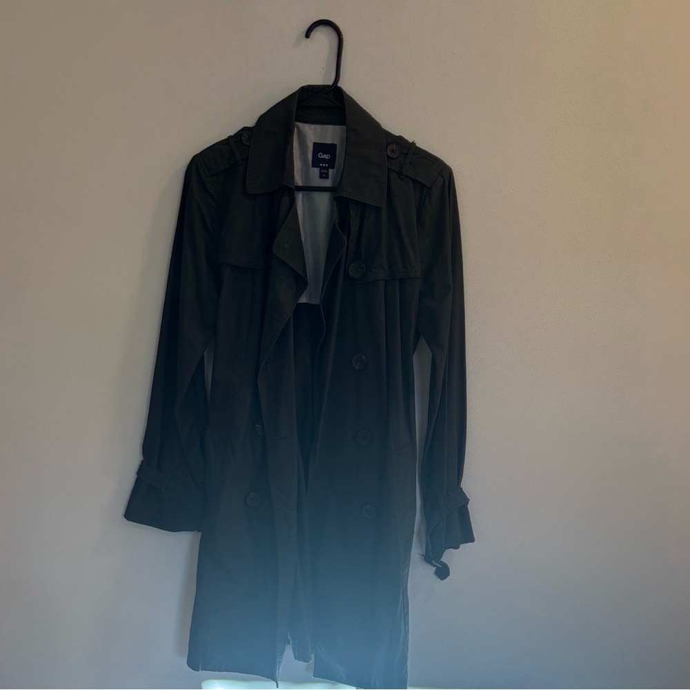 GAP Classic Black Trench Coat